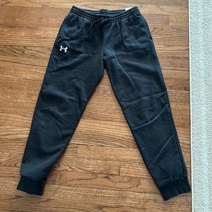 Under armour XL black sweatpants elastic drawstring waist